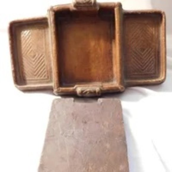 Vintage Syroco Cigarette Case Ashtray - Picture 3 of 7